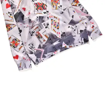 Polyester hoodie 2020 jesenné a zimné nové módne 3D poker tlač s Kapucňou, dlhý rukáv voľné veľké veľkosť pánske hoodie Polyester