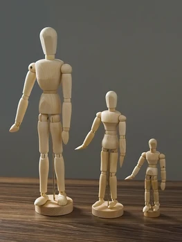 Vymeniteľné Nordic bábkové ľudské telo modelu dekorácie leštené burr-free domáce dekorácie náčrt modelu