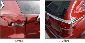 Pre Mitsubishi Outlander 2016 Auto Predné Hmlové Svetlá Zahŕňa Auto Dekorácie Hmly na Čítanie Rám Orezania ABS Chrome Auto Styling Príslušenstvo