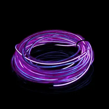 Batériový Luminiscenčných Neon 2.3 mm LED Svetlá Svietiť Drôt String Pásy Lano EL Drôt String Pásy Lano Trubice 3color