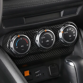 Pre Mazda Demio DL Sedan DJ Hatchback 2016 2017 Uhlíkových Vlákien Klimatizácia Spínač Kryt Výbava Auta Styling Príslušenstvo