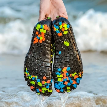 2020Water Obuv Muži Lete Priedušná Aqua Topánky Gumy proti Prúdu Topánky Ženy Plážové Sandále Potápanie, Plávanie Ponožky Tenis Masculino