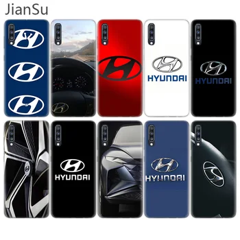 Športové auto Hyundai Logo obal Pre Samsung Galaxy A51 A71 A50 A70 A20E A70S A50S A41 A31 A11 A7 A9 A6, A8 Plus Soft Shell Späť