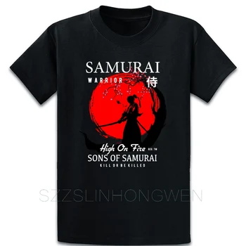 Samuraj T Shirt Roztomilý Bavlna Dizajnér Prírodný Vzor Lete Autentické Viac Veľkosť S-5XL Tričko