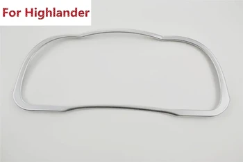 Na rok Toyota Highlander Kluger Palubnej dosky ABS Chrome Prístrojový Panel Rámček Orezania Kryt Rámu Lišty Interiérové Doplnky
