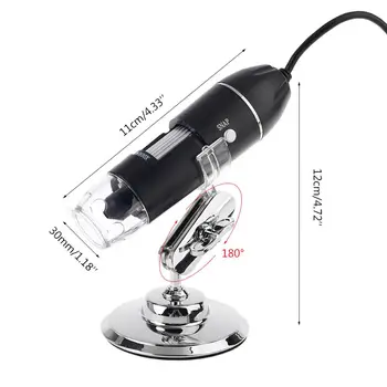 2020 Nové 3in1 Digitálny Mikroskop 1600X Podpory PC Typ-C Micro-USB Phone USB zväčšovacie sklo