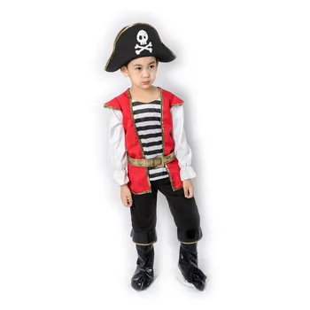 Pirát Kapitán Cosplay Oblečenie Pre Chlapca, Dievča Halloween Vianoce Nóbl Oblečenie Halloween Kostýmy Pre Deti Deti Kostým Pirát