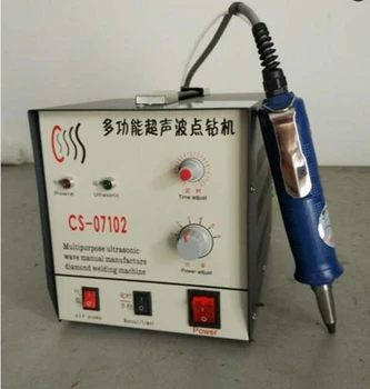 CS-07102 ultrazvukové stanovenie drahokamu stroj hot fix crystal klincami setter