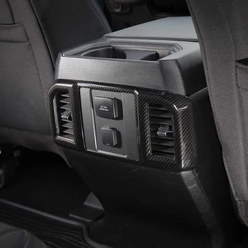 ABS Uhlíkových Vlákien Textúra Zadné klimatizácia Zásuvky Prieduch Zahŕňa Výbava pre Ford F150 2016-2020