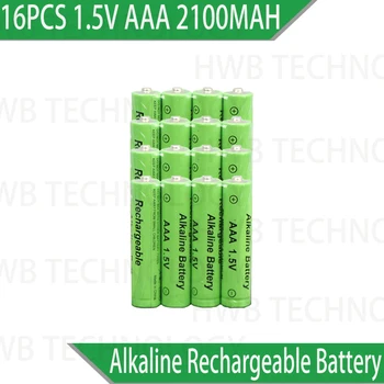 16pcs/veľa Nových Značky AAA Batéria 2100mah 1,5 V Alkalické AAA nabíjateľné batérie pre Diaľkové Ovládanie Hračka svetlo Batery doprava zadarmo