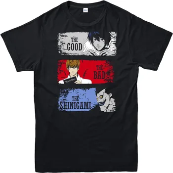 2019 Nové Letné Bežné Dobré Zlé Shinigami T-Shirt, Death Note, Vtip, Anime, Manga, Toptech Tričko Grafika