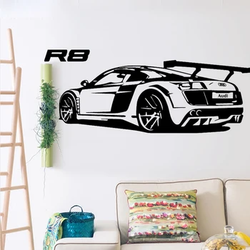 Moderné športové auto samolepiek na stenu, auto, obývacia izba dekorácie spálňa výzdoba domov wall art nálepky tapety
