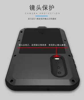 P30 Lite Láska Mei Silný Kov Hliníka Tvrdeného Skla 360 Úplné Pokrytie Shockproof Brnenie prípade Huawei P30 Pro Život Nepremokavé