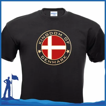 Bavlna Classic Tee Tričko Unisex Ďalšie Veľkosti A Farby T-Shirt Kráľovstvo Dánsko Dánsko Kodaň muži Tričko