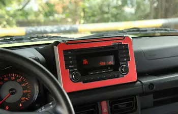 CD Displej Kryt Rámu Orezania Dekorácie na Suzuki Jimny 2019 2020 JB64 JB74 Auto Interiérové Doplnky z Hliníkovej Zliatiny Auto Styling