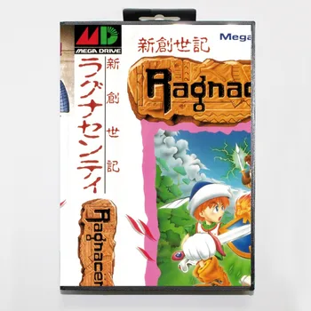 16-bitové Sega MD hra zásobník s Retail box - Genesis JP Ragnacenty hra karty pre Megadrive Genesis systém