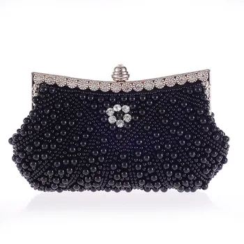 Chi Belle korálkové dizajn perly večer spojka taška drahokamu crystal fashion rám svadobné box strany box kabelka špeciálne peňaženky
