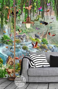 Vlastné 3D Tapeta Moderné živočíšneho sveta, nástenné Maľby Abstraktné Umenie, nástenné 3d Obývacia Izba, Spálňa Pozadí Steny pegatina porovnanie 3d