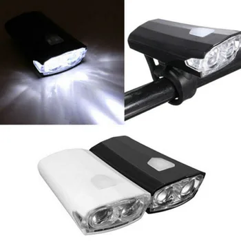 Nepremokavé Ultra Svetlé Bike MTB Cyklistické Požičovňa 2 LED Predné Vedúci Svetlo Safelight Lampa USB Nabíjačka, Cyklistické Doplnky zadarmo lode