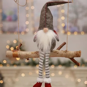 2018 Christmas Elf Sedí Dlho-legged Elf Festival Vianočné Darčeky Santa Claus Snehuliak Elk Nový Rok Vianočné Ozdoby