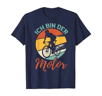 Nemecký Text Ich bin der Motor - Zábavné Požičovňa Horských Bicyklov Slogan T-Shirt Letné Bavlnené O-Krku Krátkym Rukávom pánske Tričko Nové