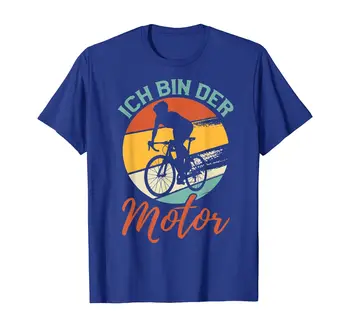 Nemecký Text Ich bin der Motor - Zábavné Požičovňa Horských Bicyklov Slogan T-Shirt Letné Bavlnené O-Krku Krátkym Rukávom pánske Tričko Nové