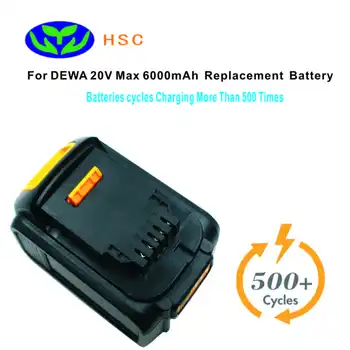 DEW18C 6000mAh 18V Li-ion Batéria Náhradná pre DEWA batérie 18v DCB180 DCB181 DCB181XJ DCB200 DCB201 DCB204 DCB203 DCB182