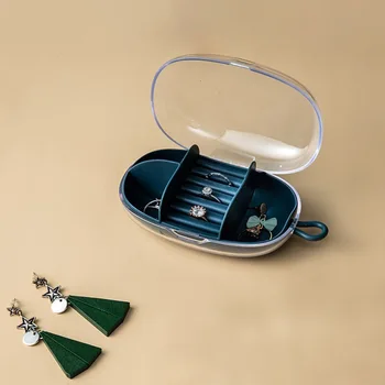Šperky Box Prenosný Úložný Organizátor Zips Prenosné Prstene, Náušnice Skladovanie Ženy Displej, Cestovné Puzdro, Ženy Kožené Darčekové Krabice