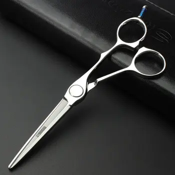 Nožnice 6 palcový vysoko kvalitné holič nožnice nastaviť profesionálny účes VG10 nožnice jemný rez nosenie zadarmo vlastné logo