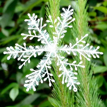 (6pcs) Umelé Vianočné Snowflake Strom Decor Vianočné dekorácie, pre Domáce Dekorácie