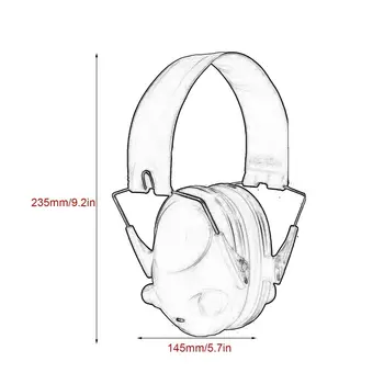 Taktické Lov zátkové chrániče sluchu Elektronika Caza Streľba Headset TAC 6s Zníženie Hluku Tactico Ochranné Skladacie Ušné Sviečky Earmuff
