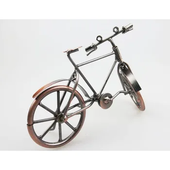 Chladný !Čína retro bicykel model kovaného železa remeselné vybavenie výrobkov spolužiaka narodeninám doprava zadarmo