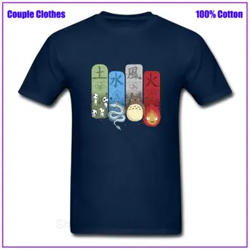 Ghibli Elementárne Kúzla Hombre kórejský štýl Dropshipping Mužov, T košele pánske Topy Tees Techno T-Tričko t-shirt Bavlnené Oblečenie