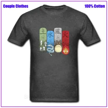 Ghibli Elementárne Kúzla Hombre kórejský štýl Dropshipping Mužov, T košele pánske Topy Tees Techno T-Tričko t-shirt Bavlnené Oblečenie