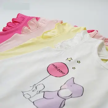 Novonarodené Dievčatká Krátke Rukávy Remienky 2020 Nové Letné Tenké Cartoon Bavlna Jumpsuit Dieťa Dieťa Horolezecké Oblečenie, Pyžamá