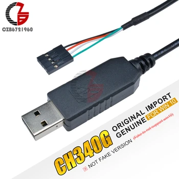 Pôvodné 1M CH340G CH340 USB TTL Sériové Stiahnuť Kábel Previesť Drôt Adaptér Kompatibilný Win 7 8 10 pre Arduino 51 Raspberry Pi