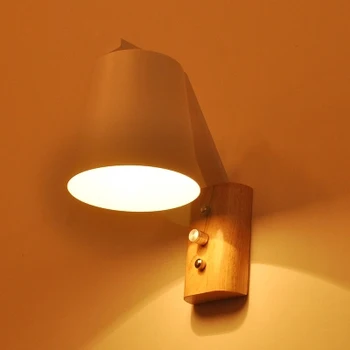 Moderné Drevené Nástenné Sconce s E27 Žiarovka pre Obývacia Izba Reštaurácia, Spálne, Dekoratívne Nástenné Svetlá Lamparas Domov Osvetlenie Zariadenie