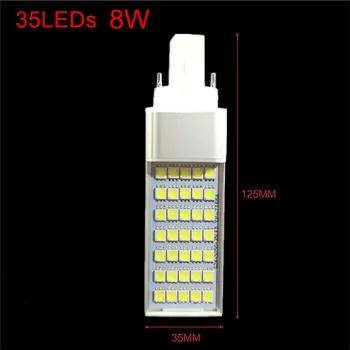 E27/G24 6W 8W 10W 12W 14W LED Horizontálne Žiarovka LED obývacia lampa Pozornosti SMD 5050 AC85-265V Teplá Biela/Studená Biela LED Žiarovka lampy