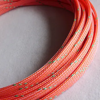 10meter Kábel Rukávy 10 mm Bavlnená priadza Lemovanie Drôtu Ochranu PP+ PET Nylon Kábel Rukáv pletivo šok pre kábel súpravy
