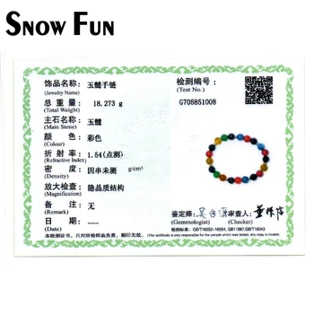 Snow Fun Hot Predaj 6 mm Multicolor Achát Korálky Populárne Náramok