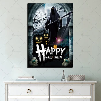 Modulárny Obrázok Halloween Plagáty a Tlačí na Steny Umenie Domova pre Obývacia Izba 1 Kus Horor Obrázky Maliarske Plátno