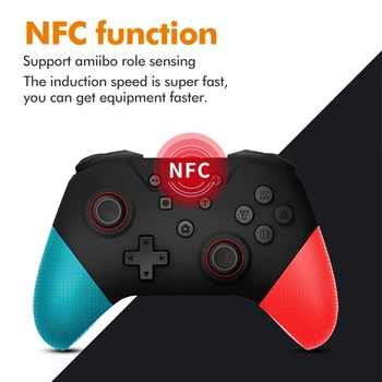 Bluetooth Wireless Gamepad Radič s NFC Funkcií 6-Os a 3D Joystick pre Switch, Konzoly-Zelená