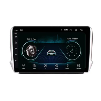 Android 10 10.1 Palcový Auto Multimediálny Prehrávač, GPS Navigáciu Stereo DVD Prehrávač Rádio pre 2012-2018 Peugeot 2008 208