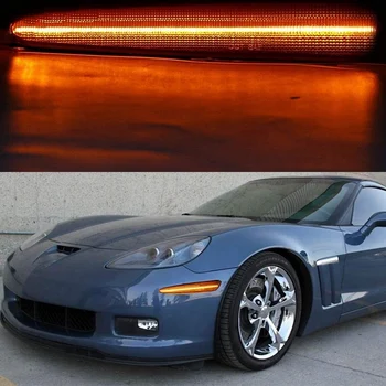 Údené Objektív Amber LED Dynamické Predné Zase Signál Bočné Obrysové Svetlá pre Corvette C6 Chevrolet bol interiér C6 2005-2013