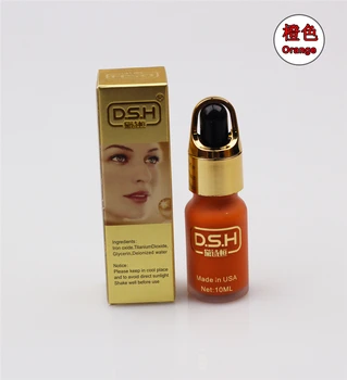 Oranžová Farba DSH Import Permanentného make-upu Micro Pigment Kozmetické Ručné Tetovanie Atrament, Farby 10 ML/Fľaša Pre 3D Obočie Očné linky, Pery