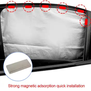 2 ks/pár Univerzálny Auto Bočné Okno tepelná Izolácia Bráni Vyhrievať Odtieň Obrazovky s Magnetom
