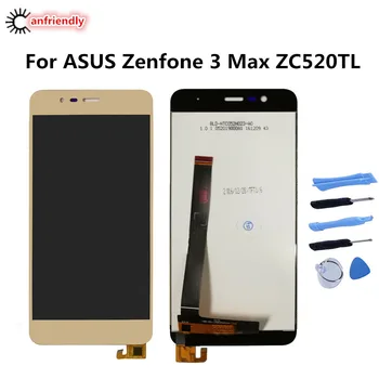 Pre ASUS Zenfone 3 Max ZC520TL X008D LCD Displej+Touch panel Obrazovky Digitalizátorom. s rámom Montáž Nahradenie zenfone3 max 5.2