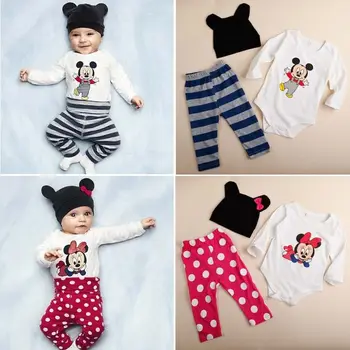 2020 Nové Módne Chlapčeka Oblečenie Set (Potápačské+Hat+Nohavice) Dieťa Novorodenca Dievčatá Šaty, Oblek Roupas De Bebe Jumpsuit