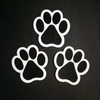 Zvieracie Stopy Medveďa Packa Žehlička Na Patch Vyšívané Pet Mačka Pes Packa DIY Oblečenie Nálepky Oblečenie Príslušenstvo Odznak