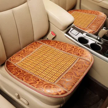 V lete chladné auto poťahu bamboo automobilového sedadla auta mat na kia hyundai, volvo lada kalina granta priora renault logan